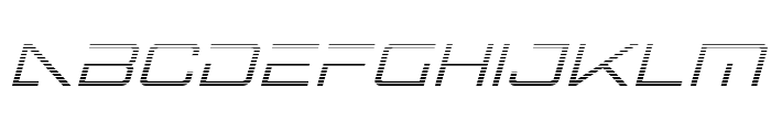 Banshee Pilot Gradient Italic Font LOWERCASE
