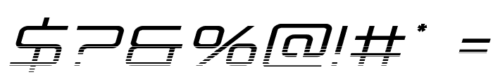 Banshee Pilot Halftone Italic Font OTHER CHARS
