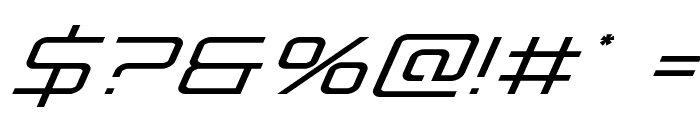 Banshee Pilot Super-Italic Font OTHER CHARS