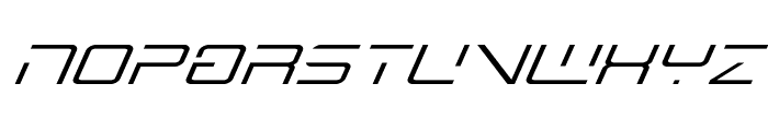 Banshee Pilot Super-Italic Font UPPERCASE