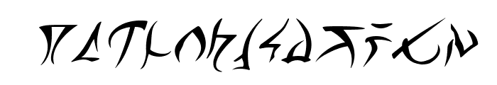 Barazhad Italic Font LOWERCASE