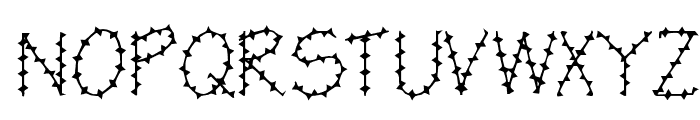 BarbedWire Font UPPERCASE