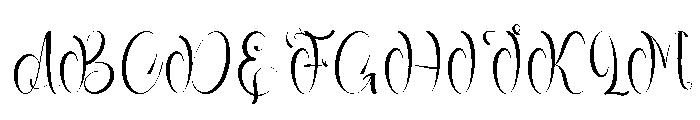 Barbie Calligraphy Font UPPERCASE