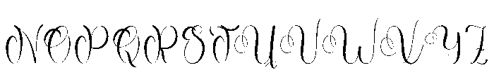 Barbie Calligraphy Font UPPERCASE