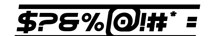 Barcade Semi-Italic Font OTHER CHARS