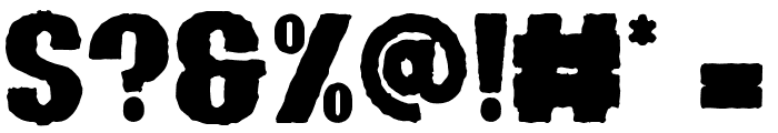 BardonRoughDemo-Rough Font OTHER CHARS