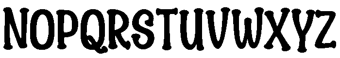 Barely Enough Regular Font UPPERCASE