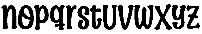 Barely Enough Regular Font LOWERCASE