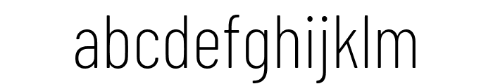 Barlow Condensed ExtraLight Font LOWERCASE
