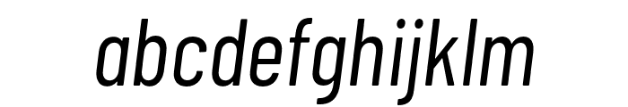 Barlow Condensed Italic Font LOWERCASE