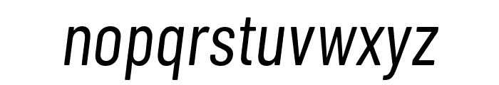 Barlow Condensed Italic Font LOWERCASE
