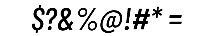 Barlow Condensed Medium Italic Font OTHER CHARS