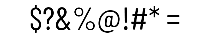 Barlow Condensed Regular Font OTHER CHARS