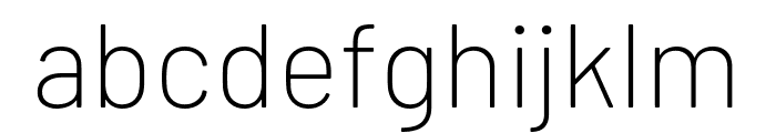 Barlow ExtraLight Font LOWERCASE
