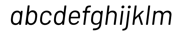 Barlow Italic Font LOWERCASE