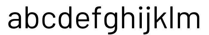 Barlow Regular Font LOWERCASE