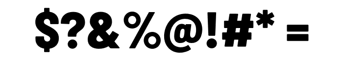 Barlow Semi Condensed ExtraBold Font OTHER CHARS