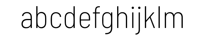 Barlow Semi Condensed ExtraLight Font LOWERCASE