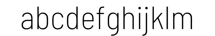 Barlow Semi Condensed ExtraLight Font LOWERCASE