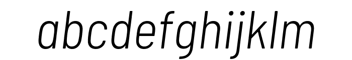 Barlow Semi Condensed Light Italic Font LOWERCASE