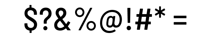 Barlow Semi Condensed Medium Font OTHER CHARS