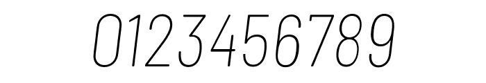 Barlow Semi Condensed Thin Italic Font OTHER CHARS