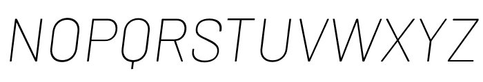 Barlow Thin Italic Font UPPERCASE