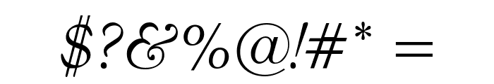 Barnard-Oblique Font OTHER CHARS