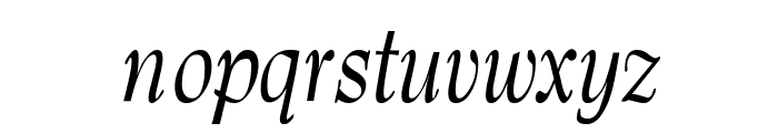 Barnard-Oblique Font LOWERCASE