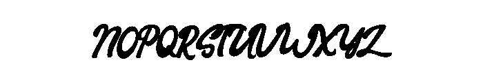 Barney Font UPPERCASE