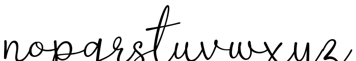 Barokah Signature Regular Font LOWERCASE
