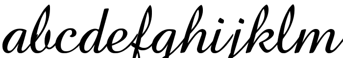 Baroque Script Font LOWERCASE