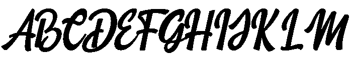 Barrbar Font UPPERCASE