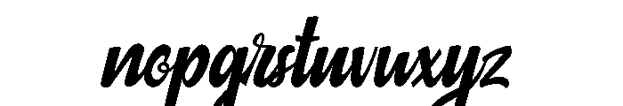 Barrbar Font LOWERCASE