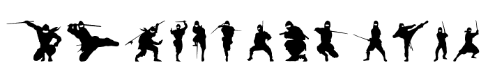 Barrel of Ninjas Font UPPERCASE