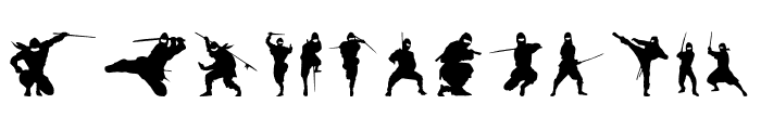 Barrel of Ninjas Font LOWERCASE