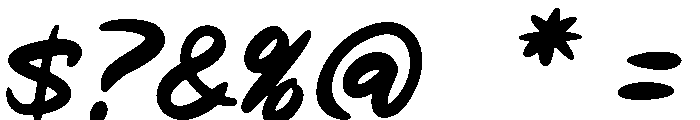 Barsey Demo Regular Font OTHER CHARS