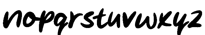 Barsey Demo Regular Font LOWERCASE