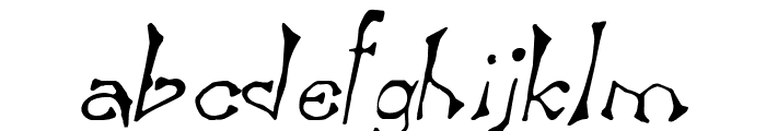 Bart Italic Font LOWERCASE