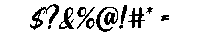 Bartender and Cocktail Font OTHER CHARS