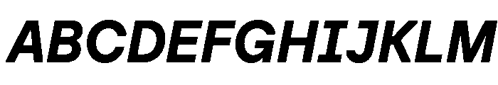 Baru Sans Demo ExtBd Ita Font UPPERCASE