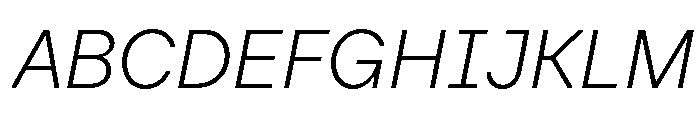 Baru Sans Demo ExtLt Ita Font UPPERCASE