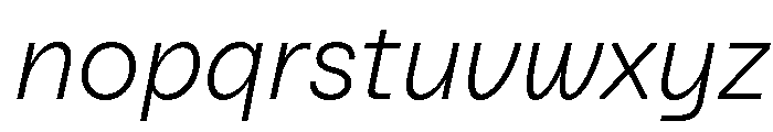 Baru Sans Demo ExtLt Ita Font LOWERCASE