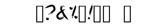 Baruiki Regular Font OTHER CHARS