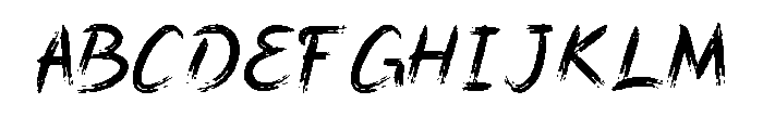 Baruiki Regular Font UPPERCASE