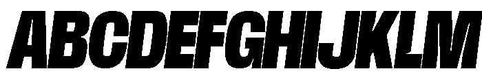 Base Neue Trial Cn Blk Obl Font UPPERCASE
