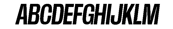 Base Neue Trial Cn SmBd Obl Font UPPERCASE