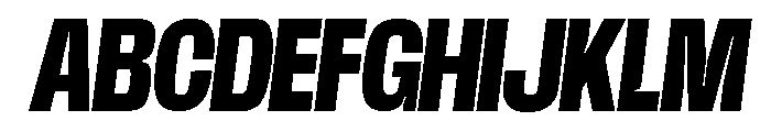 Base Neue Trial Cn XBd Obl Font UPPERCASE