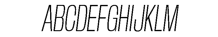 Base Neue Trial Cn XLt Obl Font UPPERCASE