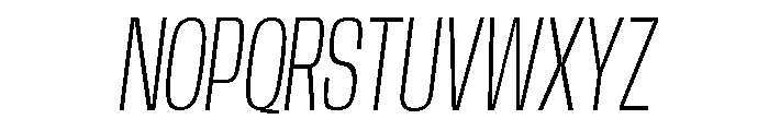 Base Neue Trial Cn XLt Obl Font UPPERCASE